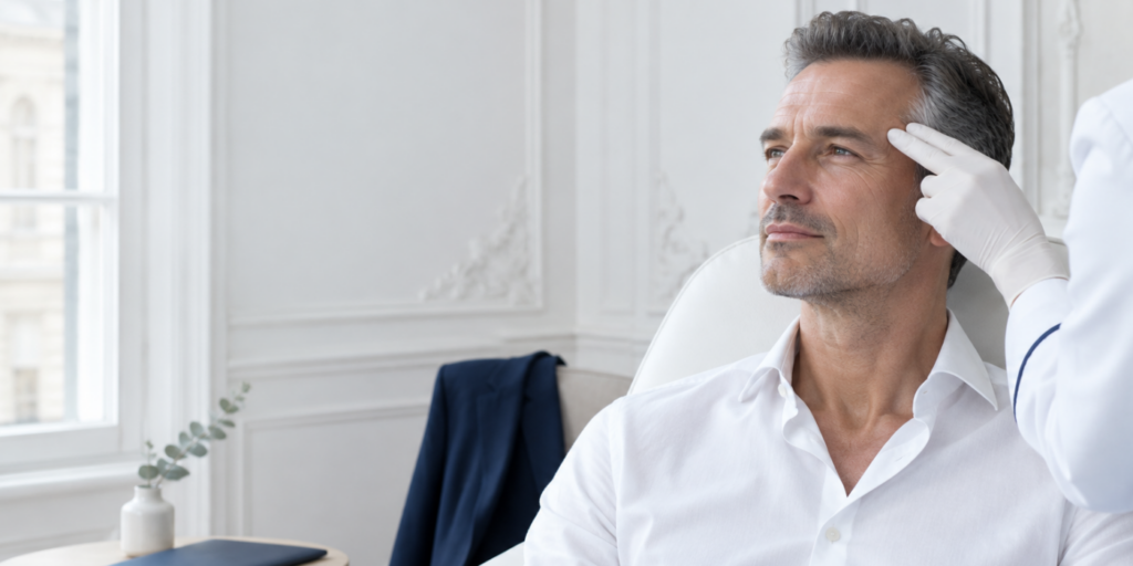 Ästhetische Medizin für Männer 2026: Zahlen, Motive, Behandlungen
